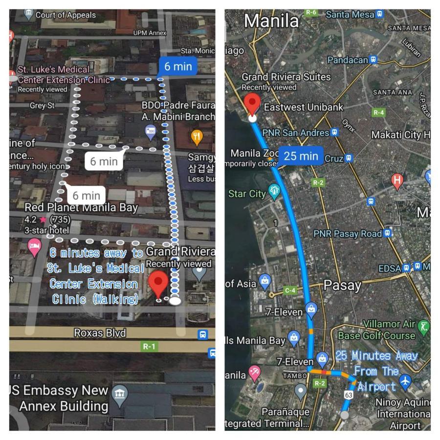 Grand Riviera Suites Comfy Condo Near Us Embassy Manila Bay Roxas Blvd Ermita Manila Exterior photo